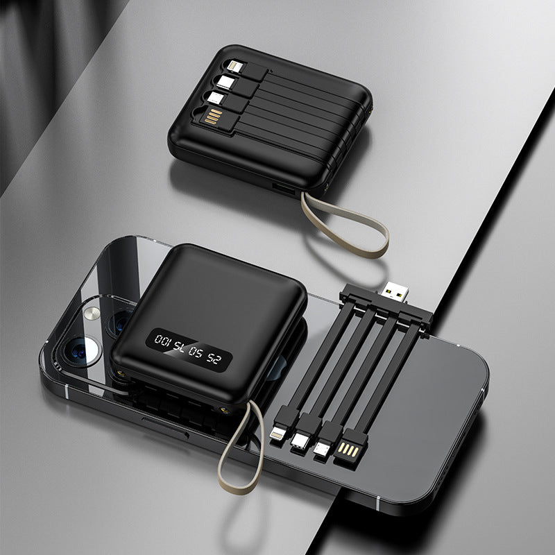 Multifunctional power bank with integrated charging cable Stornfield