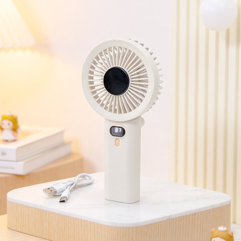 Women Portable Hand Fan with Temperature Regulating Display Stornfield
