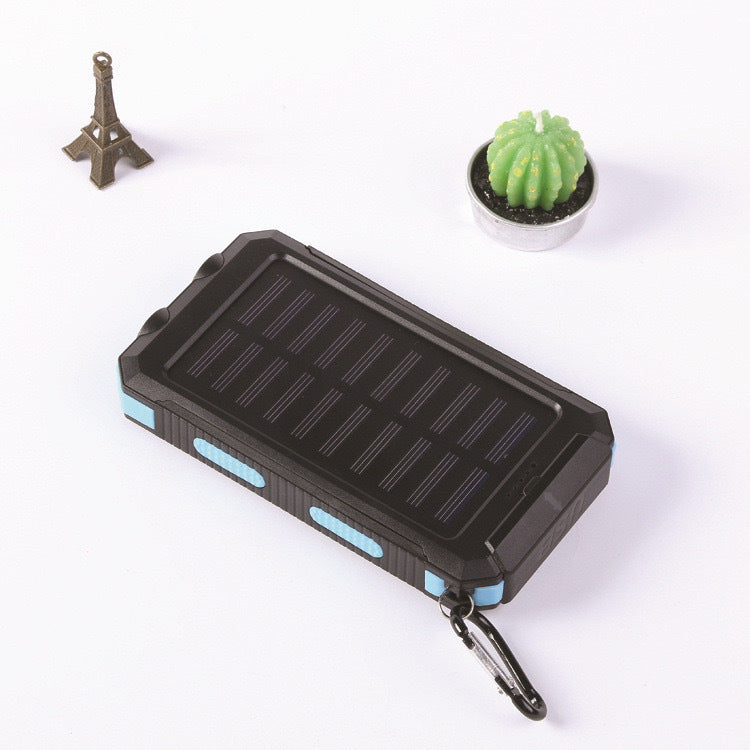 Solar-powered power bank with robust design and integrated fast charging function Stornfield