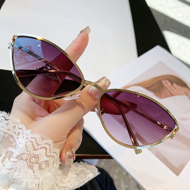 Ladies Cat-Eye Sunglasses with Elegant Metal Frame and UV Protection Stornfield