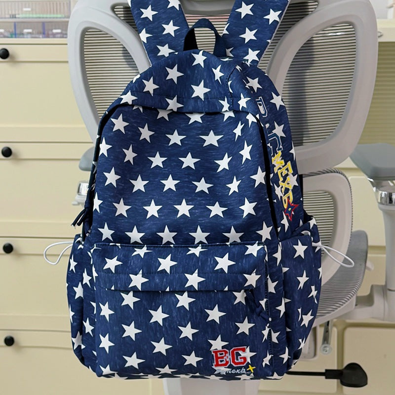Star-Patterned Casual Backpack Stornfield