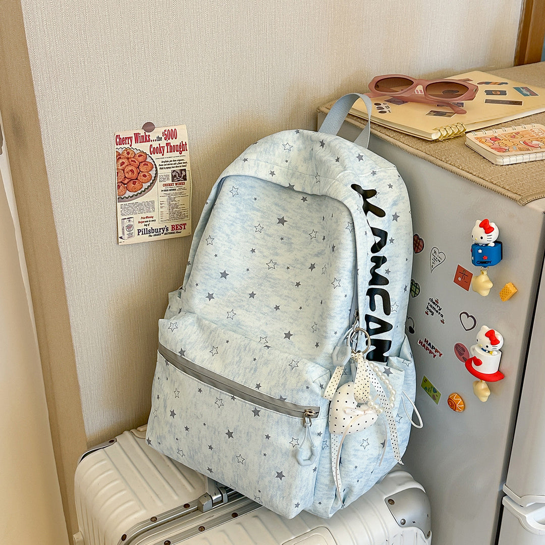 Star-Patterned School Backpack Stornfield