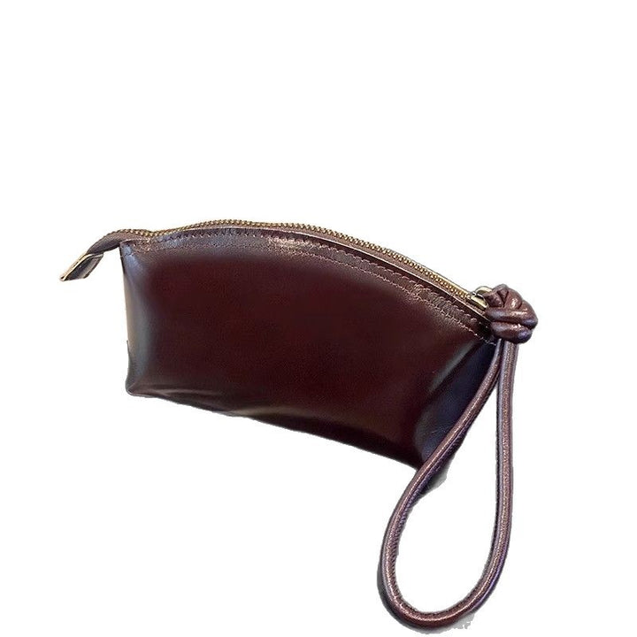 Sleek Faux Leather Zippered Cosmetic Bag Stornfield