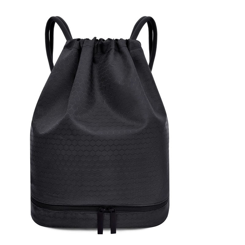 Lightweight Hexagonal Pattern Drawstring Backpack Stornfield
