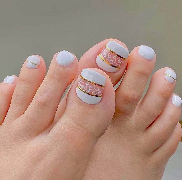 Artistic Toenail Design with Divine Butterfly Design Stornfield