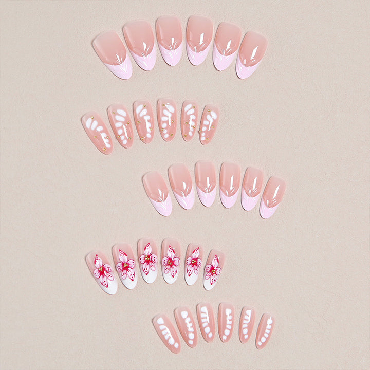 DIY Art Nail Set with Floral Accents Stornfield