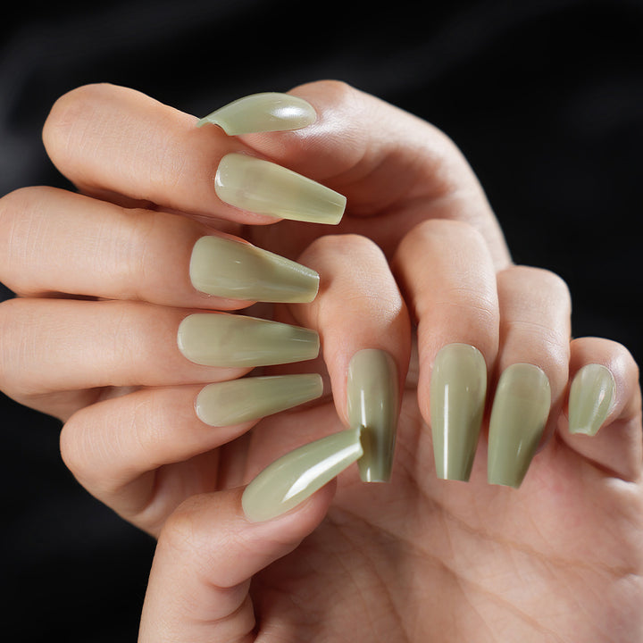 Long-Lasting Glossy Press-On Nail Set Stornfield