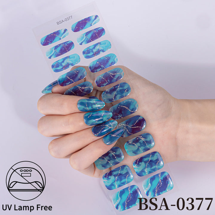 Sparkling Gift-Themed Nail Art Wraps