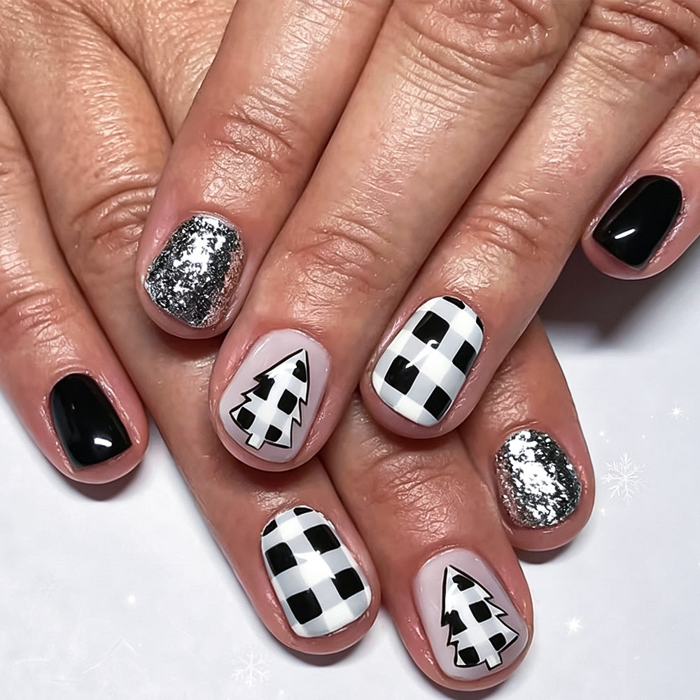 Festive Nail Art Kit with Holiday Tree Designs Stornfield