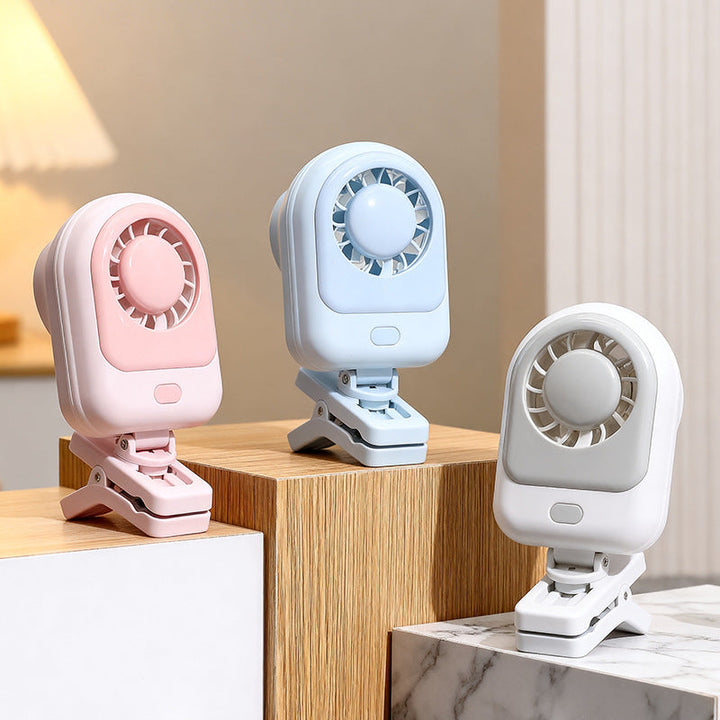 Women's Portable Clip Fan with USB Charging Option and Outstanding Flexibility Stornfield