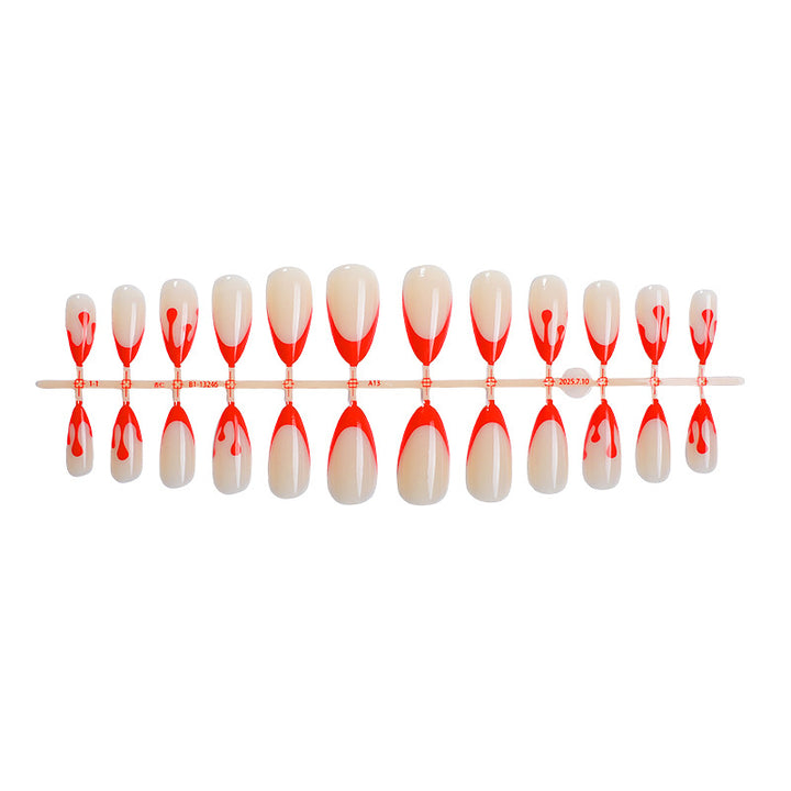 Premium Artistic Press-On Nail Set Stornfield