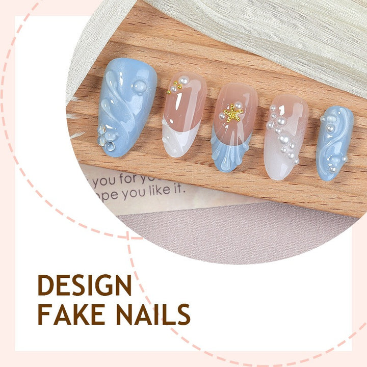 Nail art set with delicate design and elegant accents Stornfield
