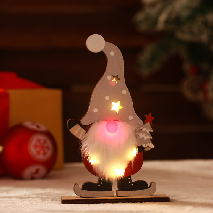 Decorative Christmas gnome with LED lighting Stornfield