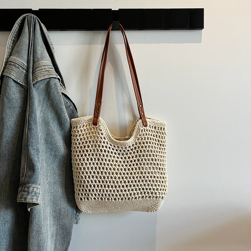 Handwoven Seagrass Beach Tote