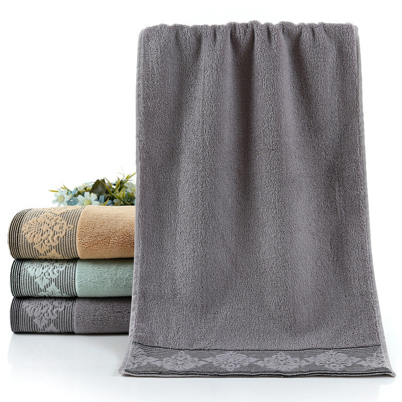 Ladies luxurious terry bath towel with elegant lace trim Stornfield