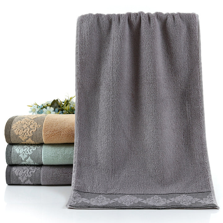 Ladies luxurious terry bath towel with elegant lace trim Stornfield