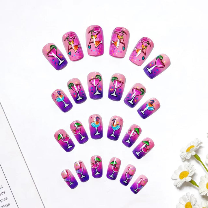 Creative Art Nails with Cheerful Cocktail Design Stornfield