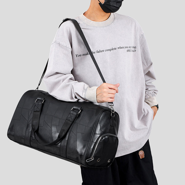 Premium Leather Weekender Duffel Bag Stornfield