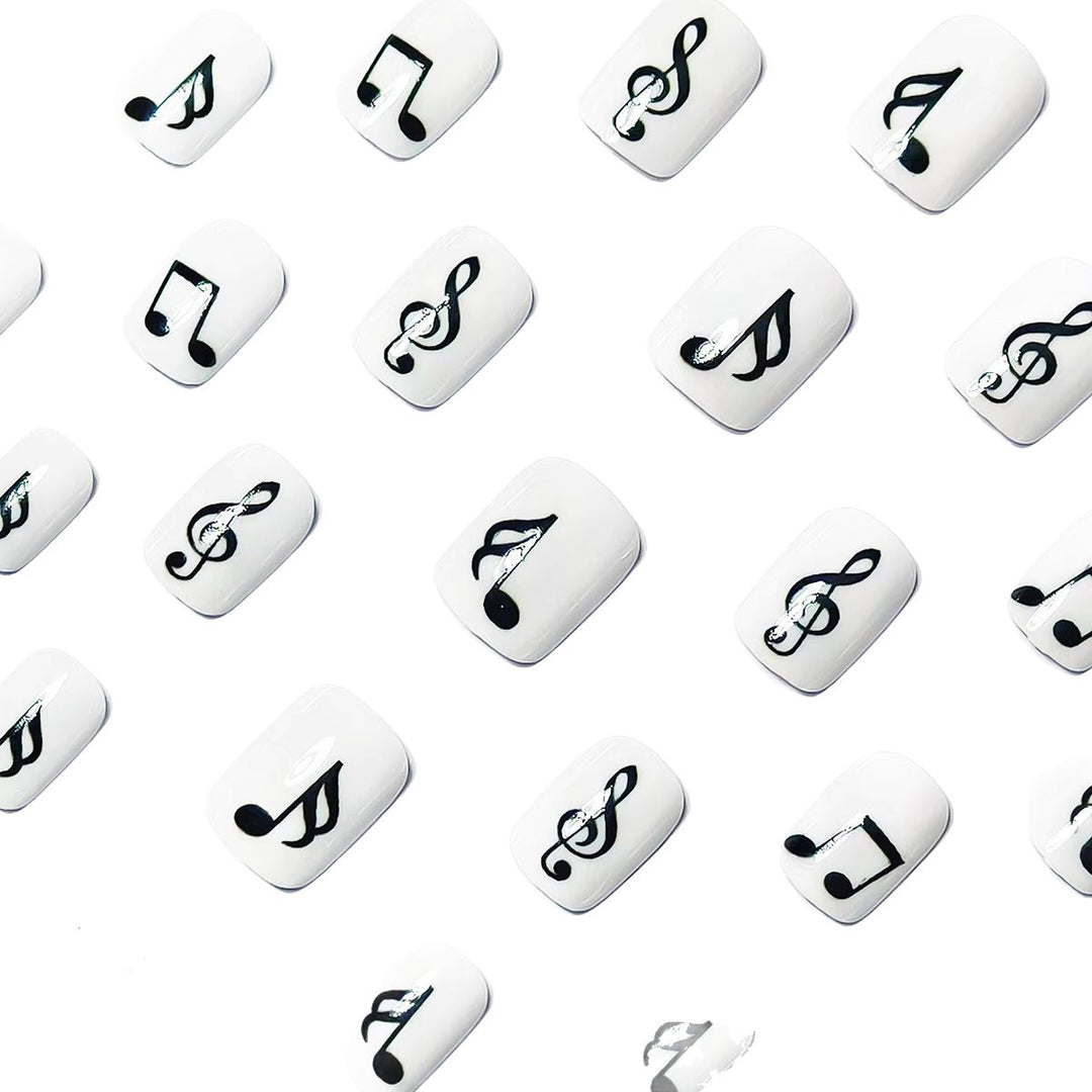 Artificial nails with music motif Stornfield