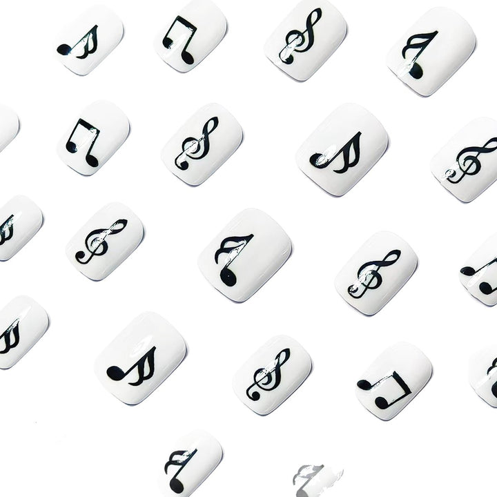 Artificial nails with music motif Stornfield