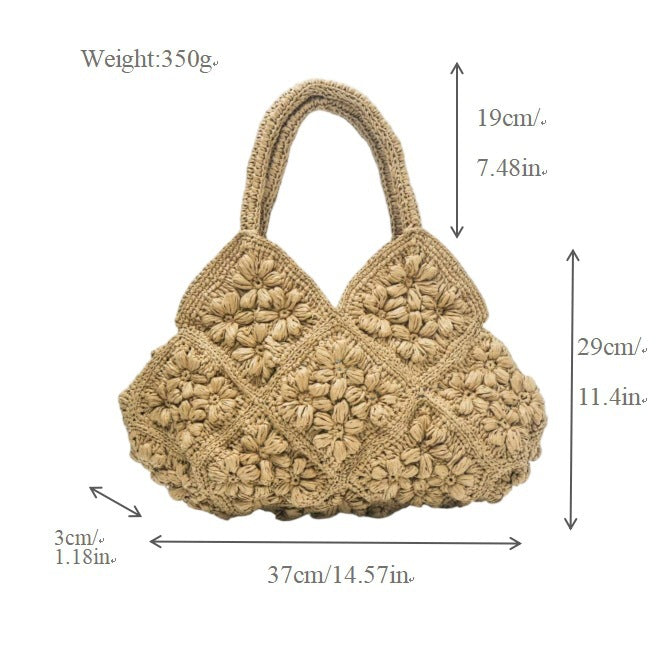 Handmade bag with floral motifs Stornfield