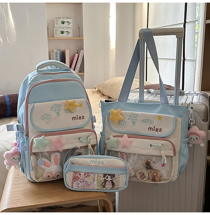 Whimsical Multi-Pocket Backpack Set Stornfield
