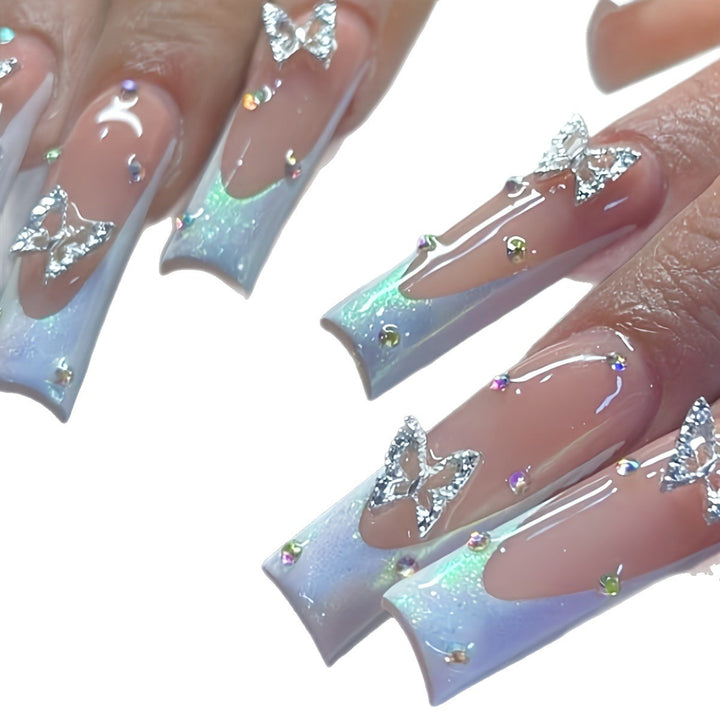 Ornate Decorative Acrylic Press-On Nails Stornfield