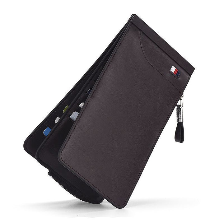 RFID-Blocking Zippered Leather Card Holder Stornfield