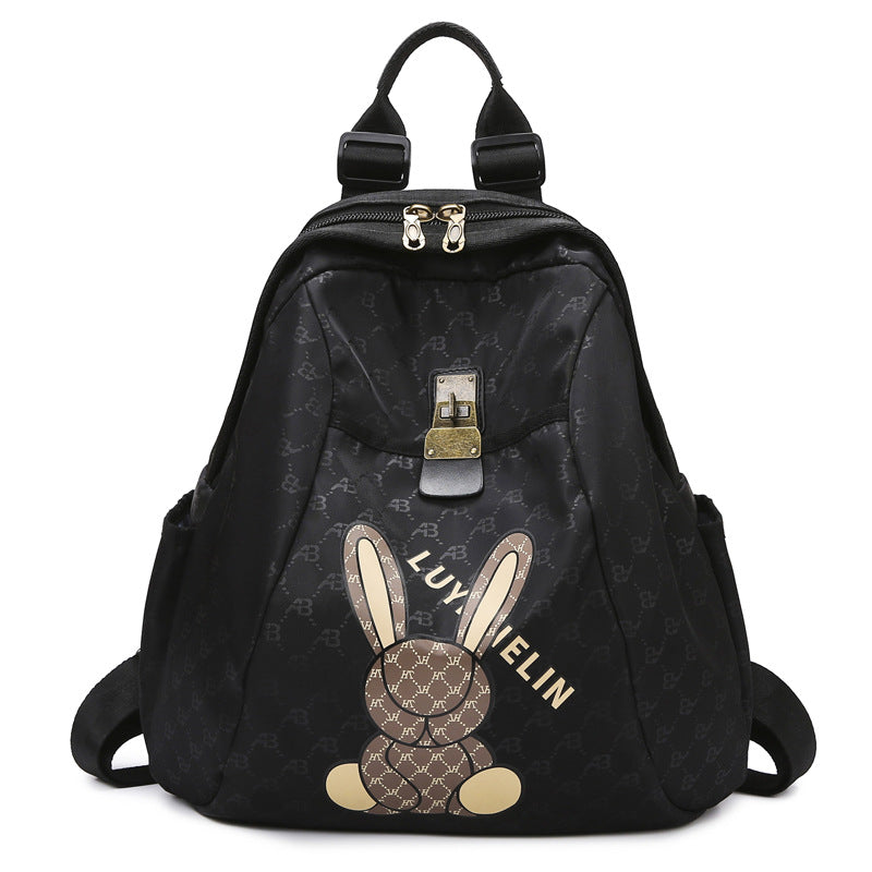 Cute Bunny Print Backpack Stornfield