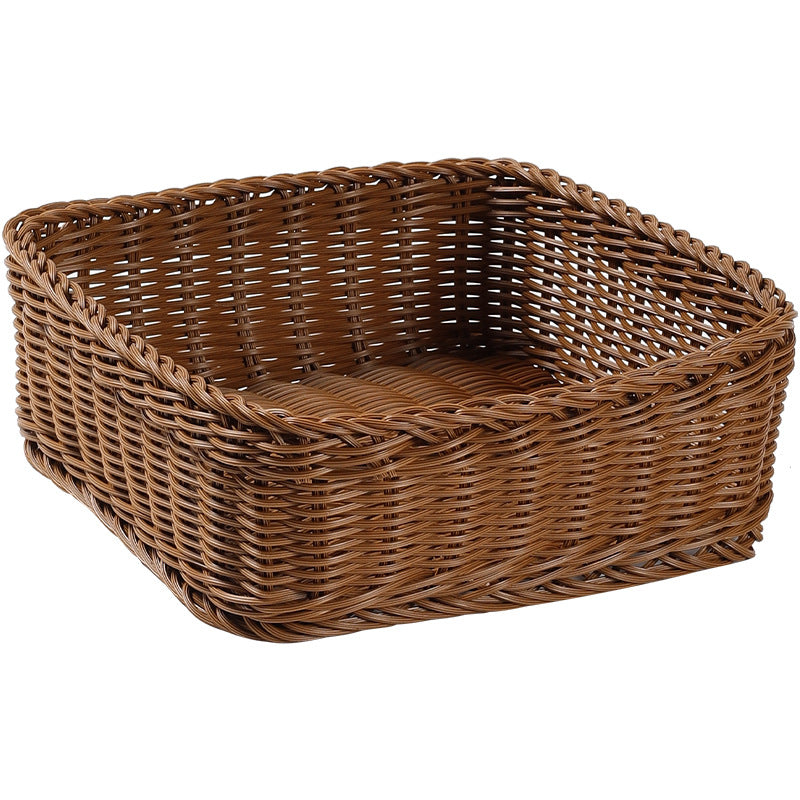 Unisex Rectangular Storage Basket with Sturdy Woven Stornfield