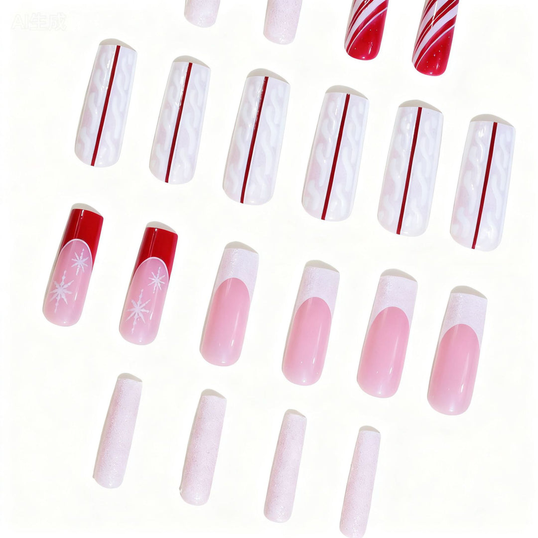 Festive Acrylic Nail Art Extensions Stornfield
