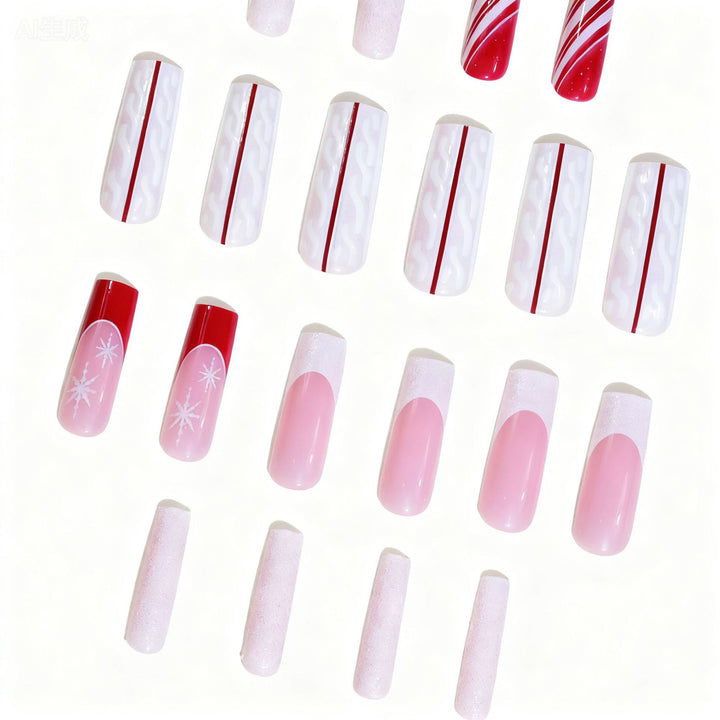 Festive Acrylic Nail Art Extensions Stornfield
