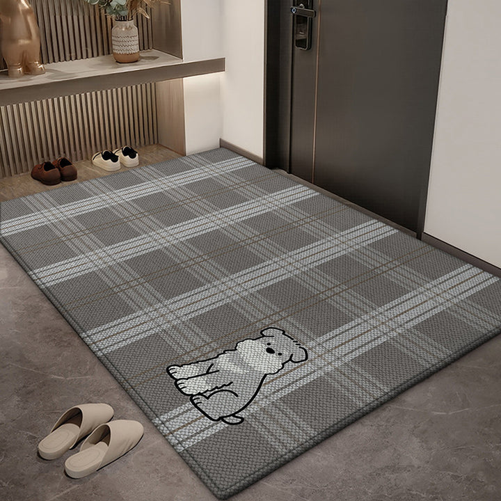 Playful Dog Design Entryway Mat