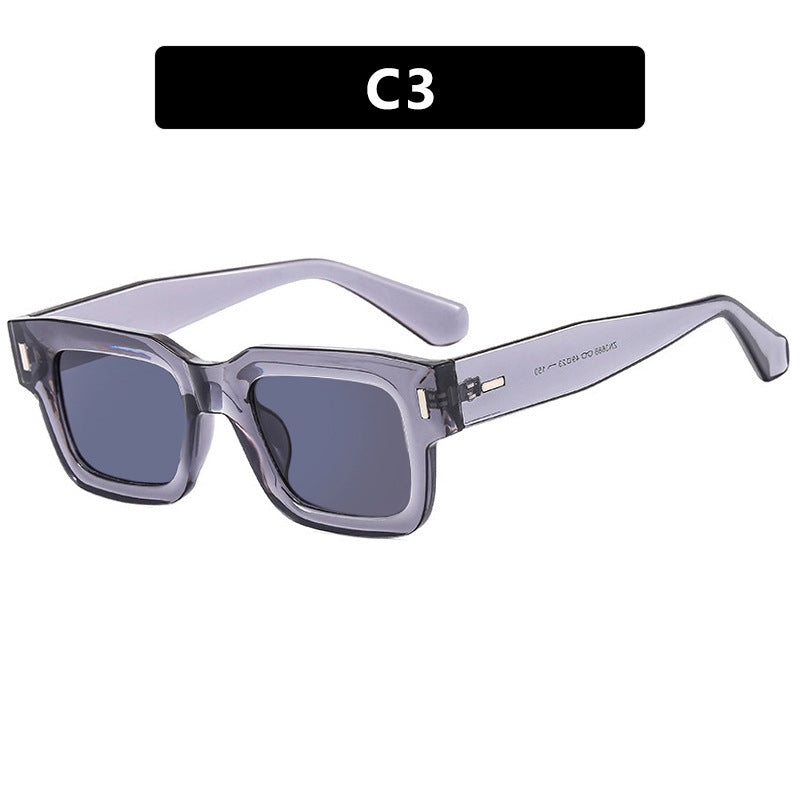 Ladies stylish square sunglasses with eye-catching leopard print Stornfield