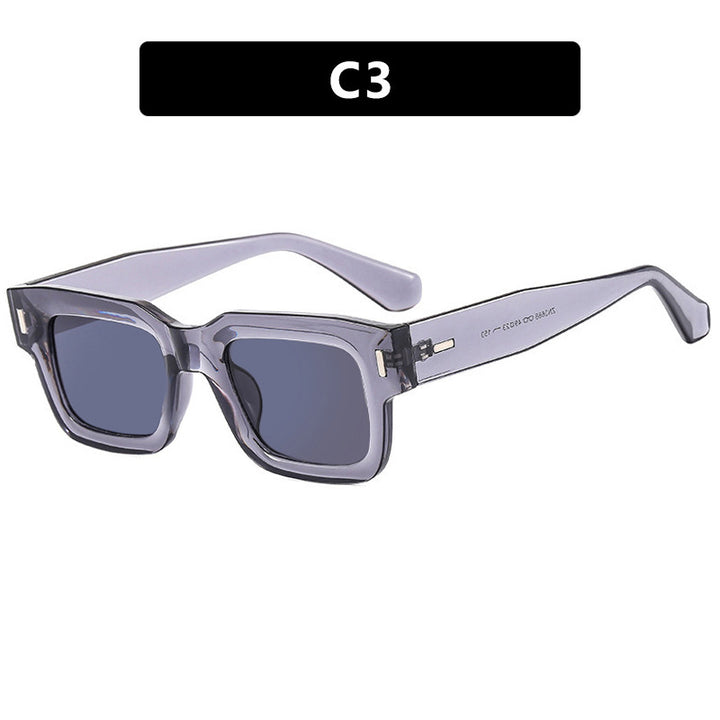 Ladies stylish square sunglasses with eye-catching leopard print Stornfield