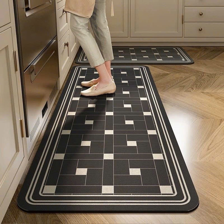 Modern Geometric Kitchen Runner Mat