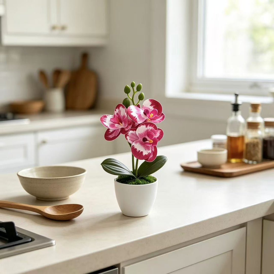 Lifelike Orchid Flower Arrangement