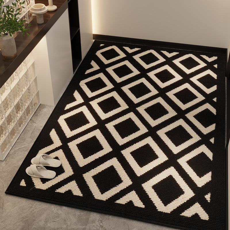 Geometric Tile Print Area Rug