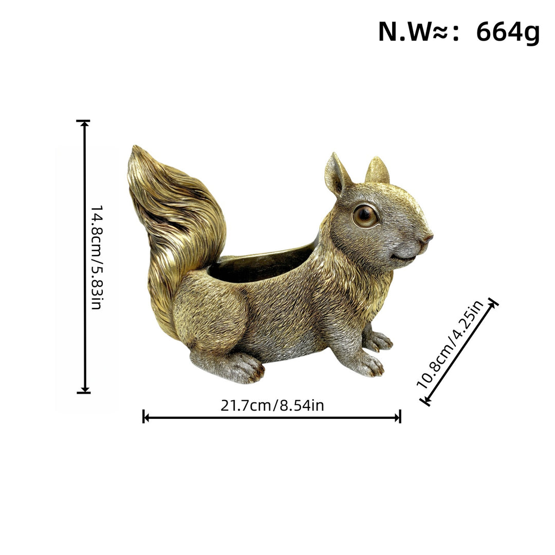 Squirrel-shaped planter Stornfield