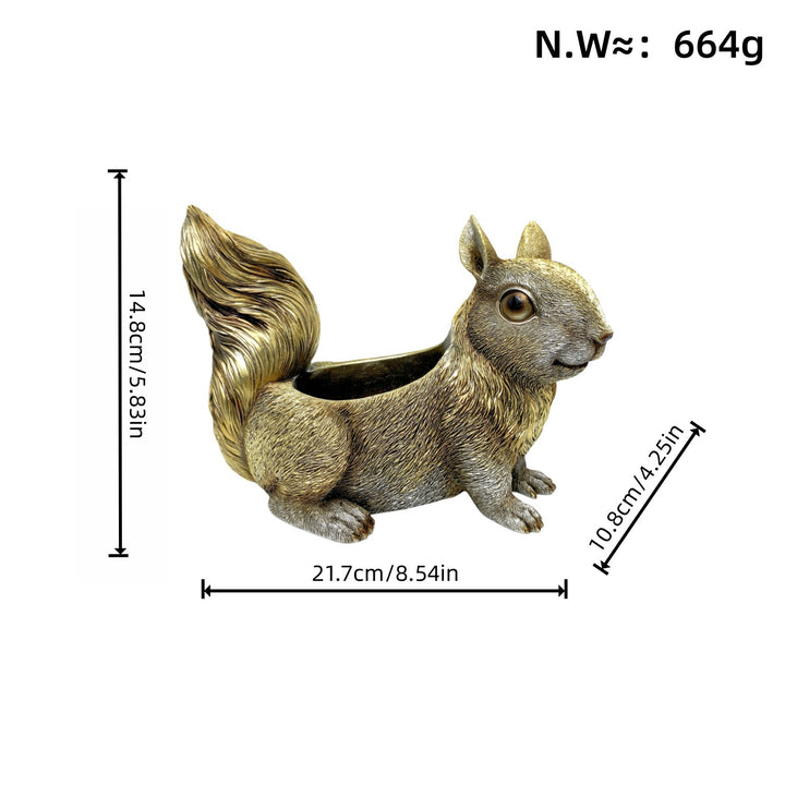 Squirrel-shaped planter Stornfield