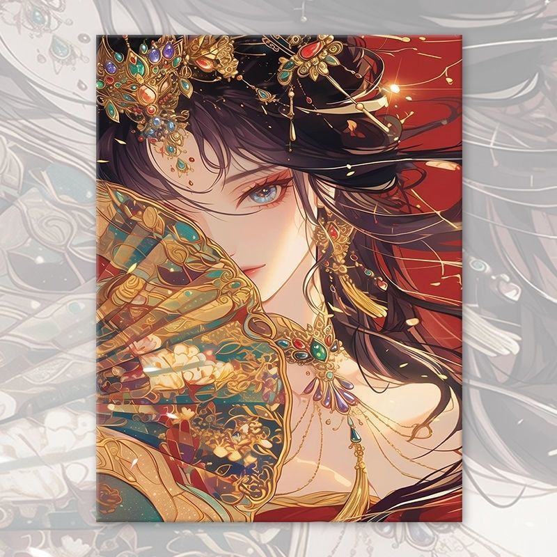 Asian-Inspired Fantasy Portrait Canvas Art Stornfield