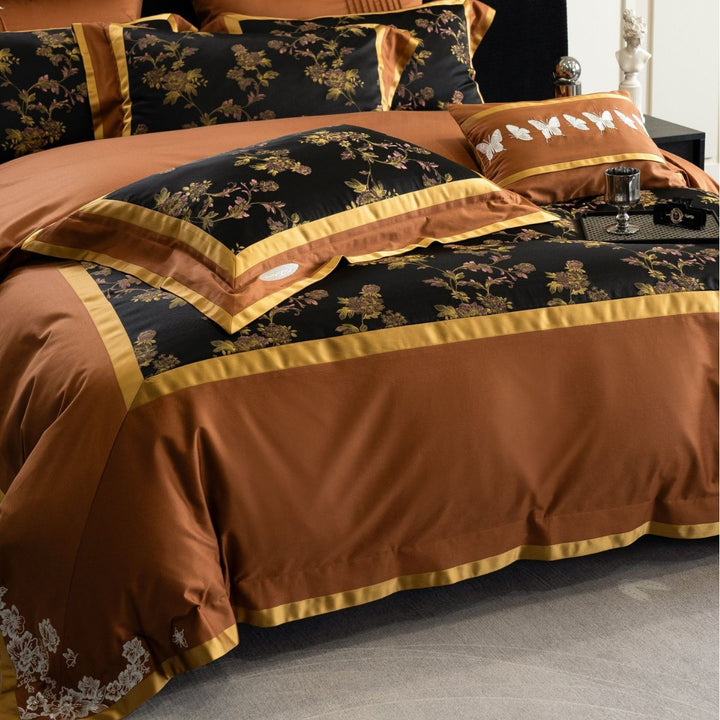 Luxury Satin-Blend Duvet Cover Bedding Set