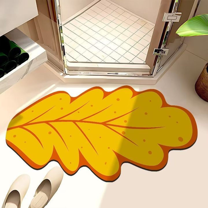 Leaf-Shaped Bath Mat Stornfield