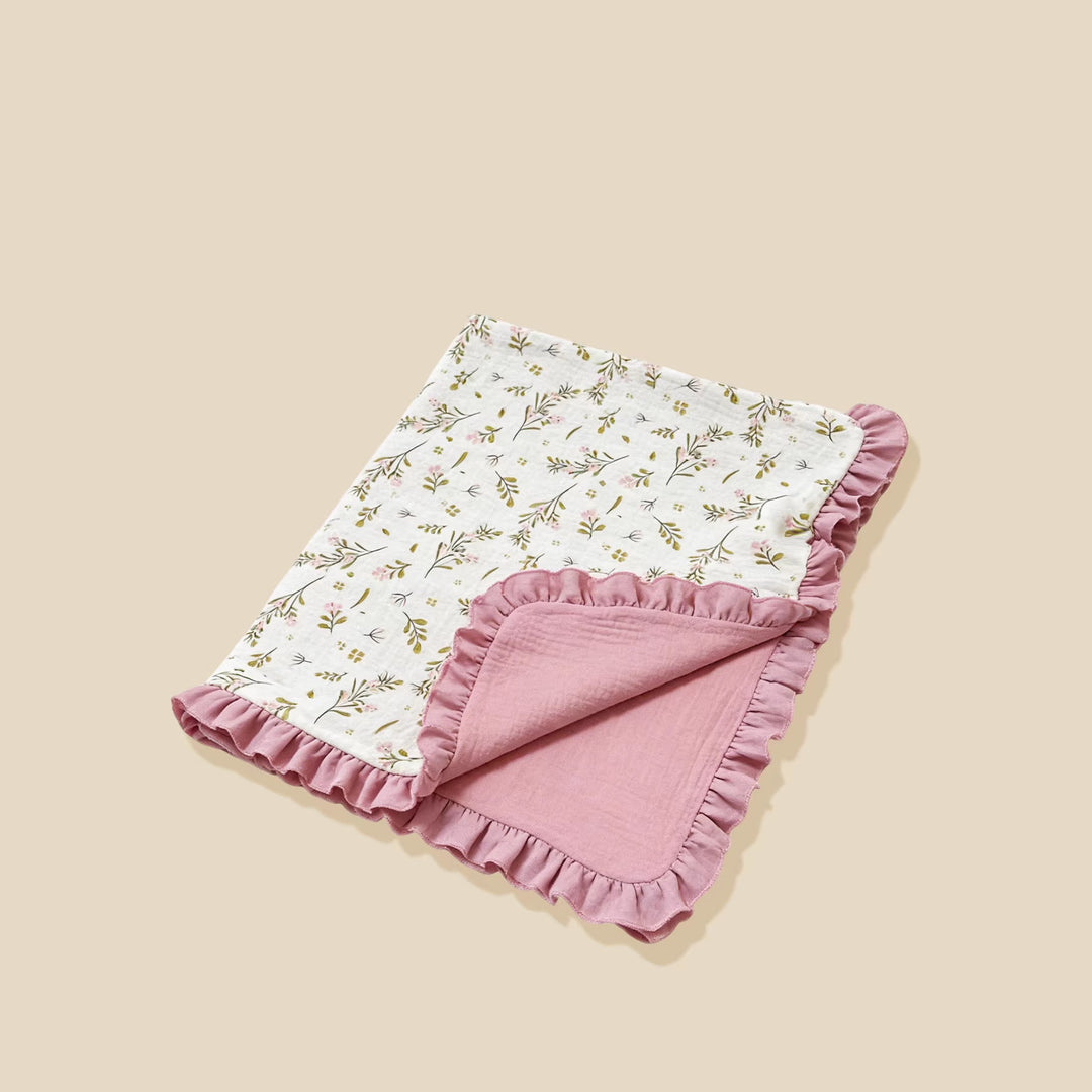 Soft Muslin Baby Blanket with Frill Edging Stornfield