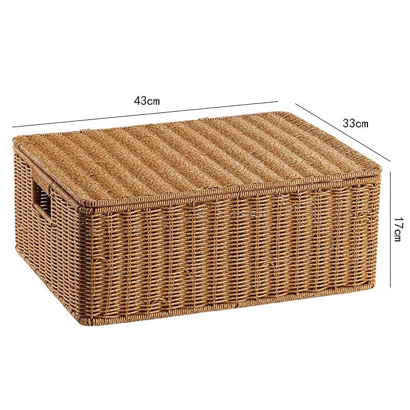 Handwoven Wicker Storage Chest Stornfield