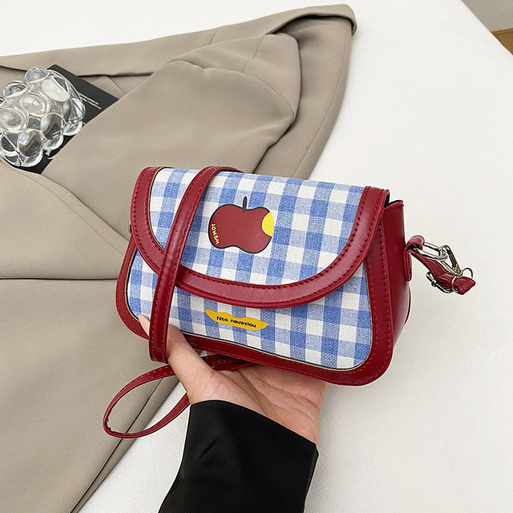 Playful Gingham Pattern Handbag Stornfield