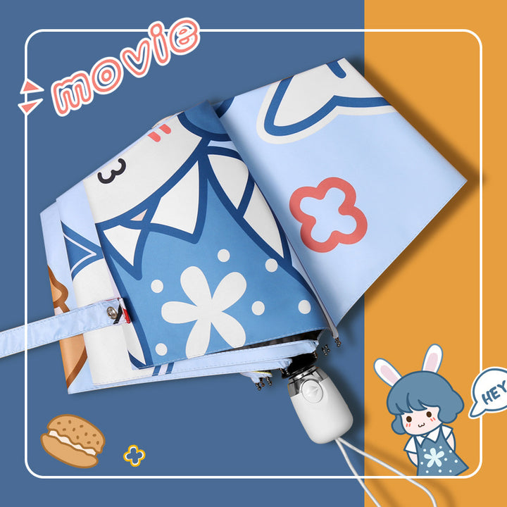 Ladies creative folding umbrella with playful design Stornfield 1780662501