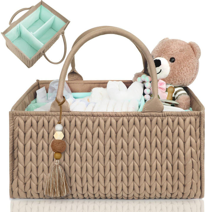 Women decorative wrap basket with removable compartments Stornfield