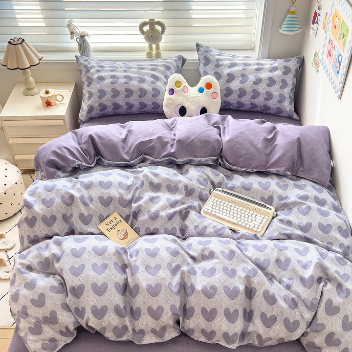 Comforting Bunny Print Bedding Set