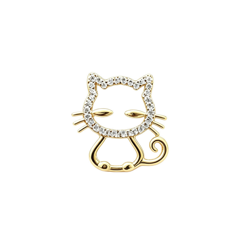 Glittering Cat Brooch Stornfield